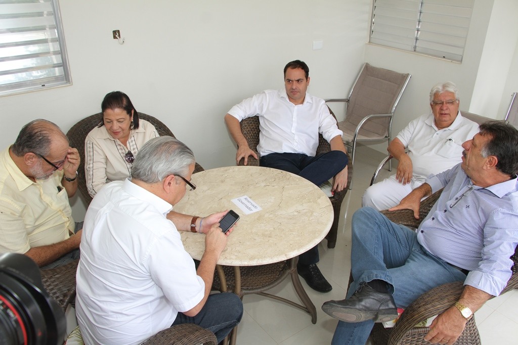 momento informal na casa de Patriota